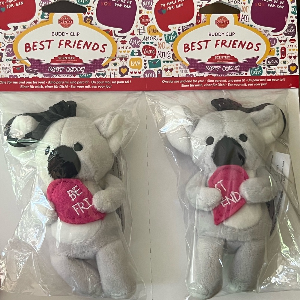 Scentsy RARE Koala BFF Bag Charm Set of 2 (NEW IN PACKAGING)